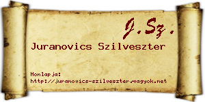 Juranovics Szilveszter névjegykártya